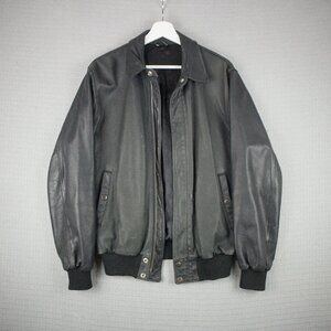 Roots Black Leather Jacket